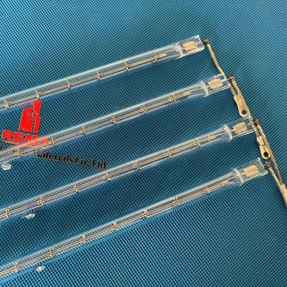 Lámpara de infrarrojos de calentamiento por cuarzo cercano para secado de lacas