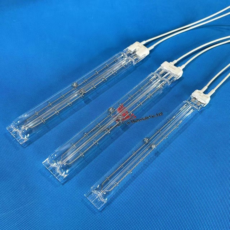 Emissores infravermelhos de onda curta da indústria de tubos duplos para cura de tinta