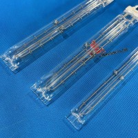 Emissores infravermelhos de onda curta da indústria de tubos duplos para cura de tinta