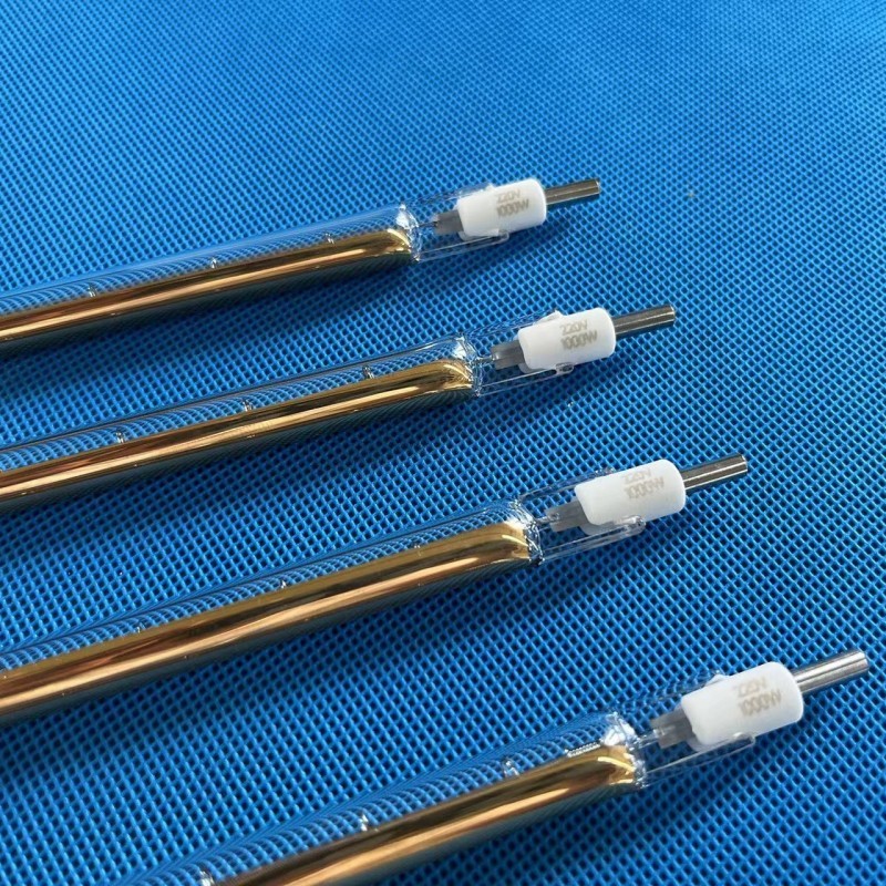 R7S Near Quartz IR Heater Lamp With Golden Reflector