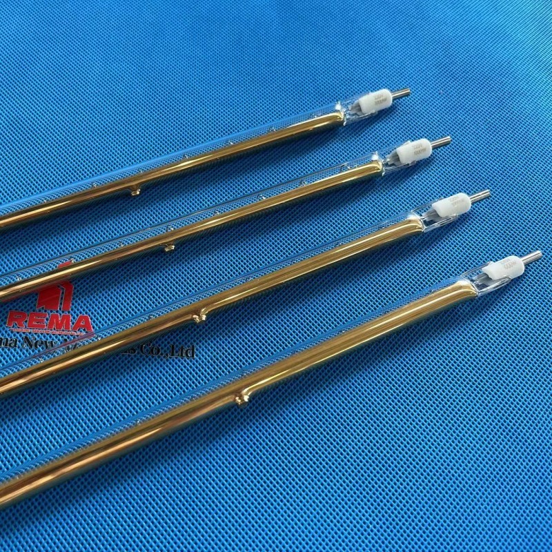 R7S Near Quartz IR Heater Lamp With Golden Reflector