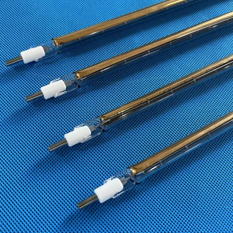 R7S Near Quartz IR Heater Lamp With Golden Reflector