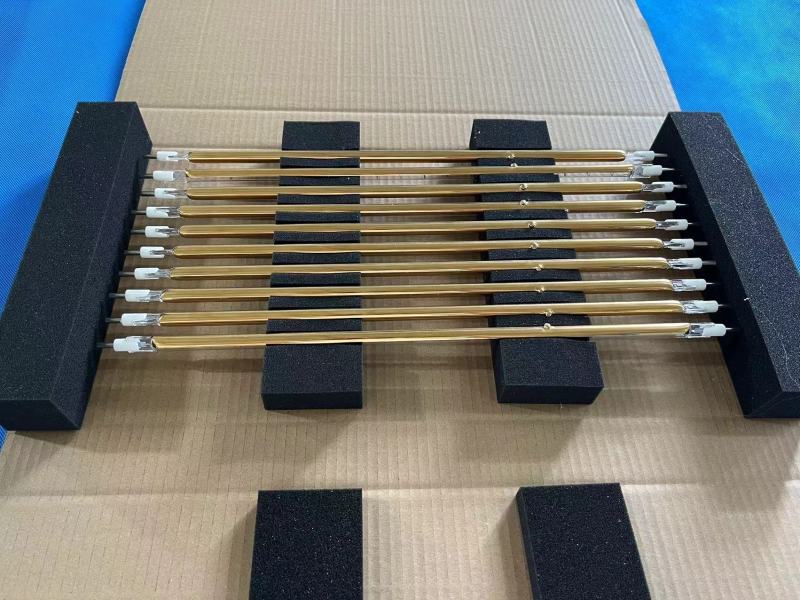 R7S Near Quartz IR Heater Lamp With Golden Reflector