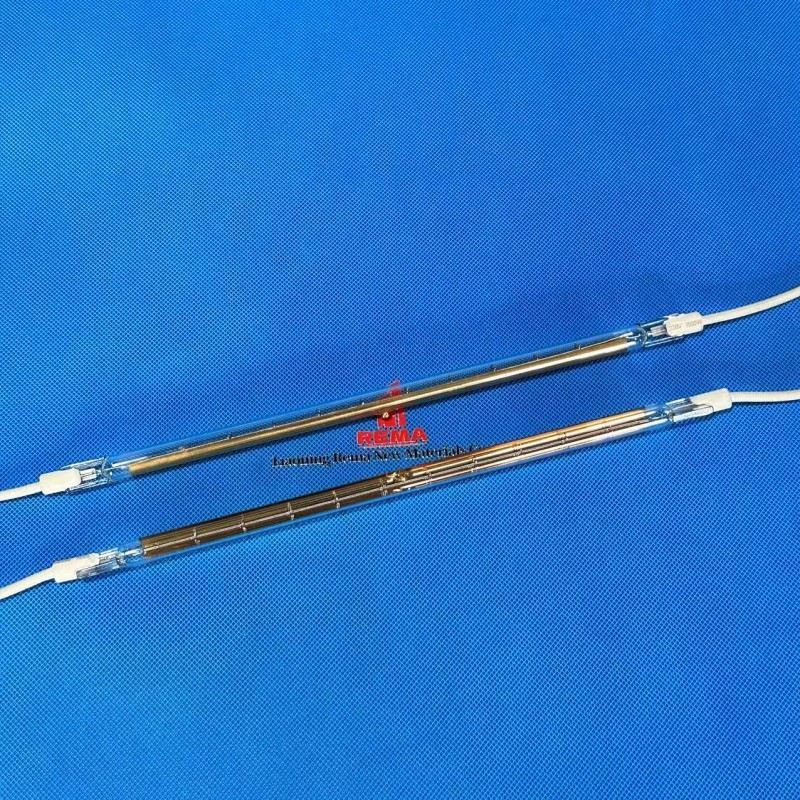 Lámpara de calentamiento por infrarrojos de onda corta R7s con reflector dorado