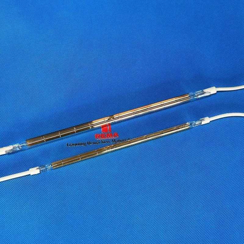 Lámpara de calentamiento por infrarrojos de onda corta R7s con reflector dorado