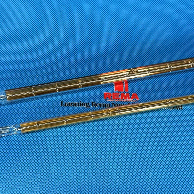 Lámpara de calentamiento por infrarrojos de onda corta R7s con reflector dorado