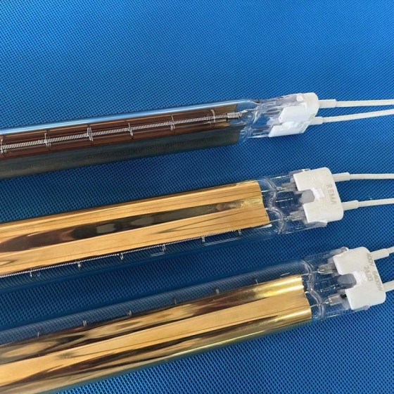 Lámpara calefactora infrarroja de tubo doble para máquina cortadora de vidrio