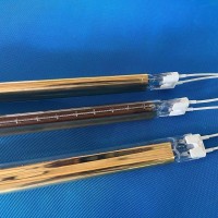 Lâmpada de aquecimento infravermelho de tubo duplo para máquina de corte de vidro