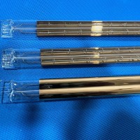 Golden Coated Halogen Quartz Ir Heating Lamp For Shoe Manufacturer