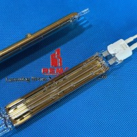IR Twin-tube Quartz IR With Gold Reflector For Laminator