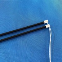 Aquecedor de halogênio infravermelho revestido preto para aquecedor elétrico