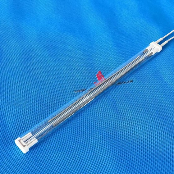 Aquecedor de tubo de quartzo de tubo duplo Med-wave Emissores infravermelhos