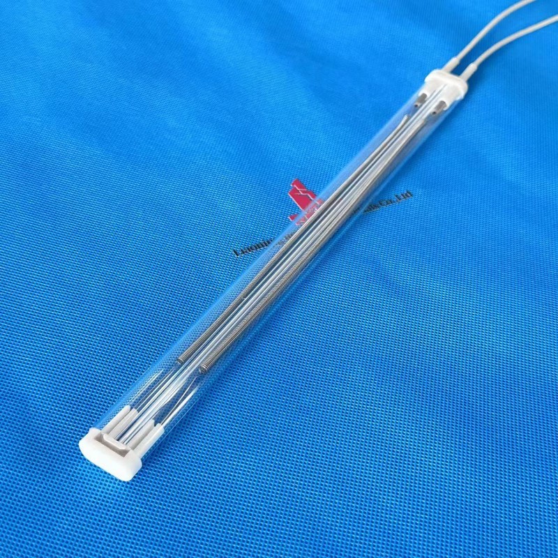 Aquecedor de tubo de quartzo de tubo duplo Med-wave Emissores infravermelhos