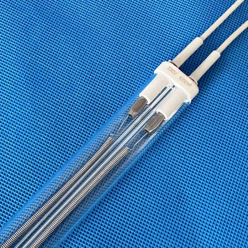 Aquecedor de tubo de quartzo de tubo duplo Med-wave Emissores infravermelhos