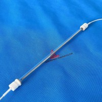 Lâmpada de tubo aquecedor de quartzo infravermelho de onda média para máquinas de embalagem retrátil