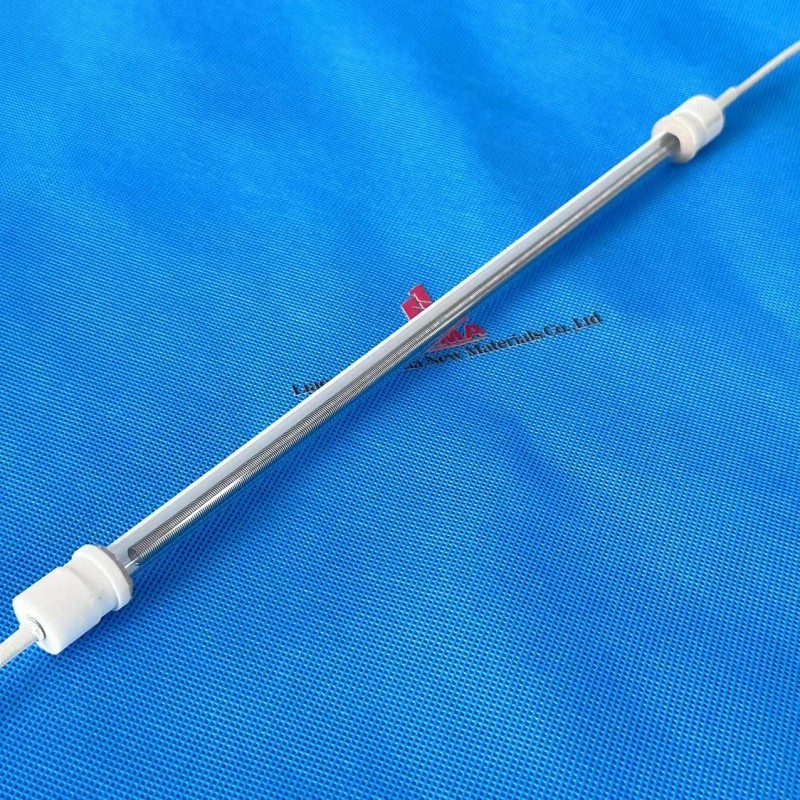 Lâmpada de aquecedores infravermelhos industriais de onda média pintada de branco