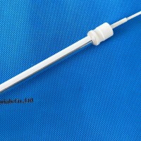 Lâmpada de aquecedores infravermelhos industriais de onda média pintada de branco