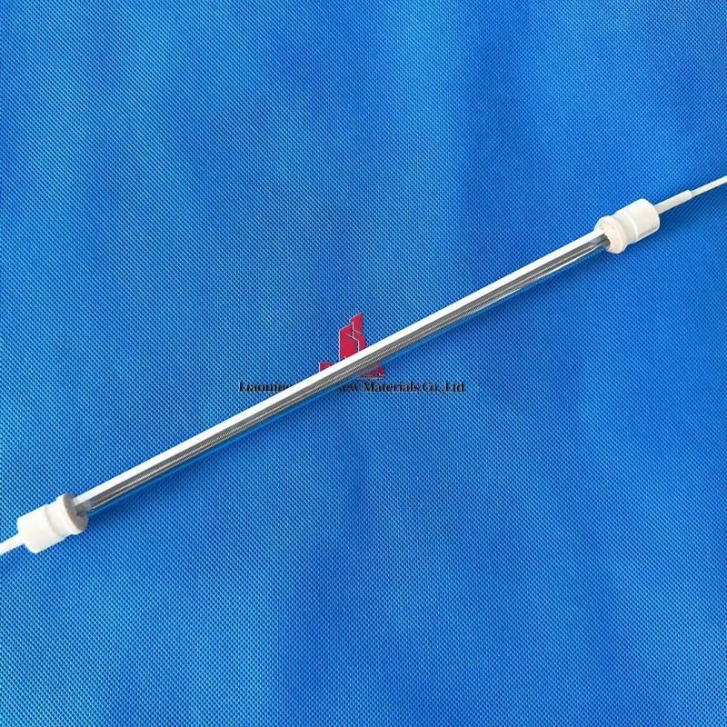 Lâmpada de aquecedores infravermelhos industriais de onda média pintada de branco