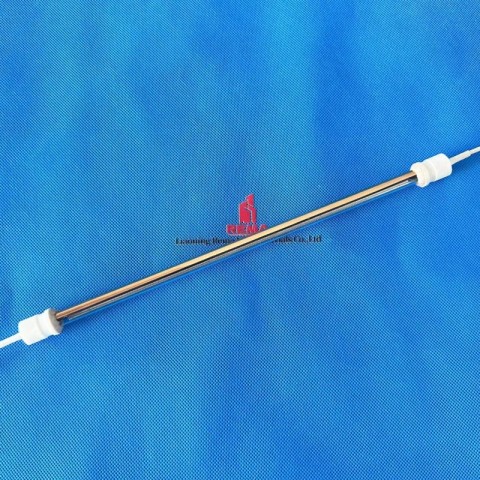 中波半镀金远红外管加热器石英