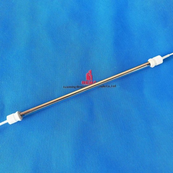 中波半镀金远红外管加热器石英