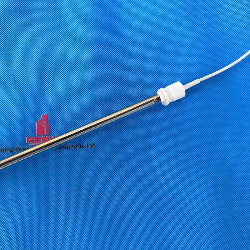 中波半镀金远红外管加热器石英