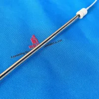 Tube chauffant infrarouge lointain à ondes moyennes et à revêtement semi-doré en quartz