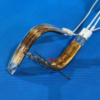 Twin Tube 3D Contour Gold Coated Infrared Heating Lamp