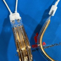 Twin Tube 3D Contour Gold Coated Infrared Heating Lamp