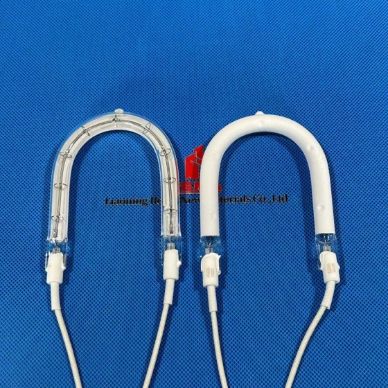 Half White Infrared Heater Lamp Quartz For Drying Curing Coating