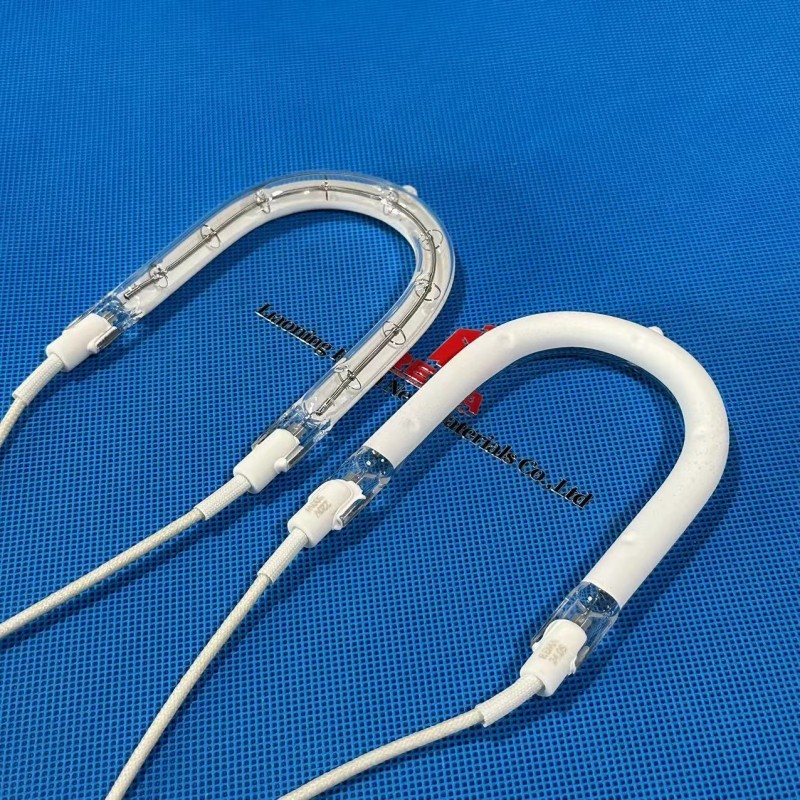 Half White Infrared Heater Lamp Quartz For Drying Curing Coating