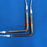 Quartz Ir Heat Lamp With Gold Reflector For Car Manufacturer