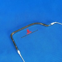 Aquecedor de tubo de quartzo de onda média rápida Lâmpadas IR para rebarbação de plástico