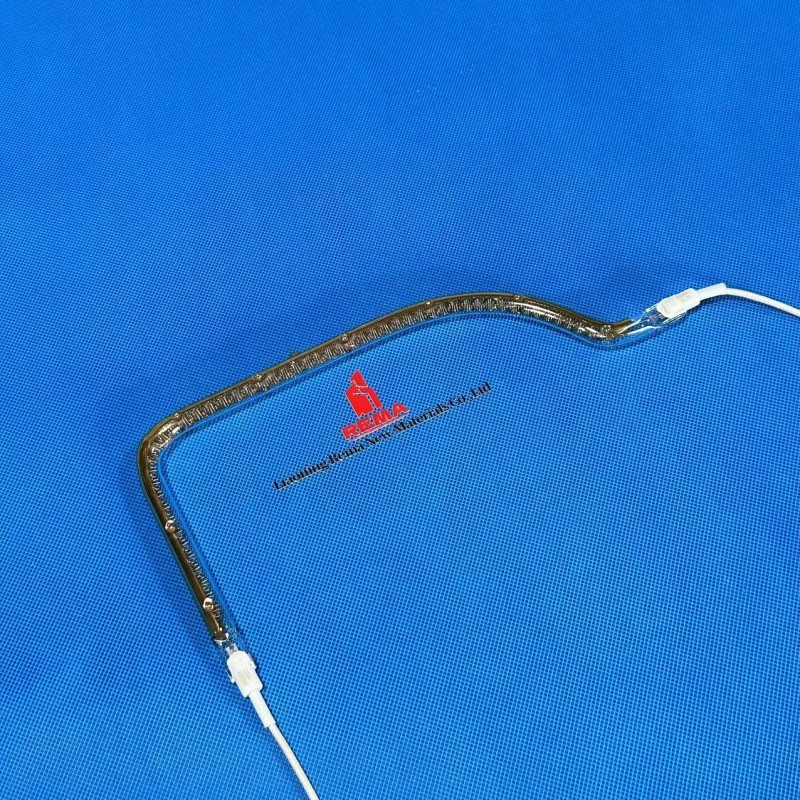 Aquecedor de tubo de quartzo de onda média rápida Lâmpadas IR para rebarbação de plástico