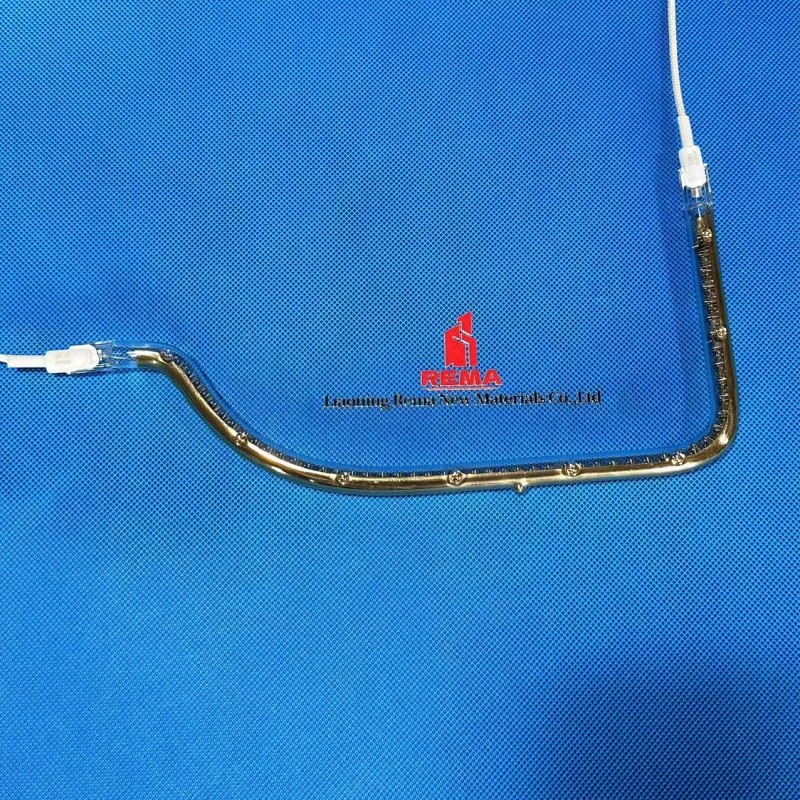 Aquecedor de tubo de quartzo de onda média rápida Lâmpadas IR para rebarbação de plástico