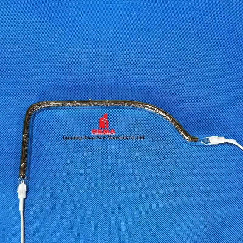 Aquecedor de tubo de quartzo de onda média rápida Lâmpadas IR para rebarbação de plástico