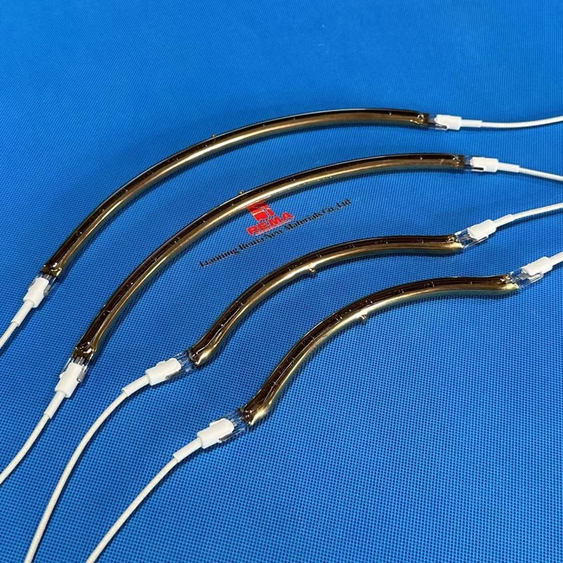 Tubo de calor de quartzo com emissor infravermelho de halogênio para rebarbação de plástico