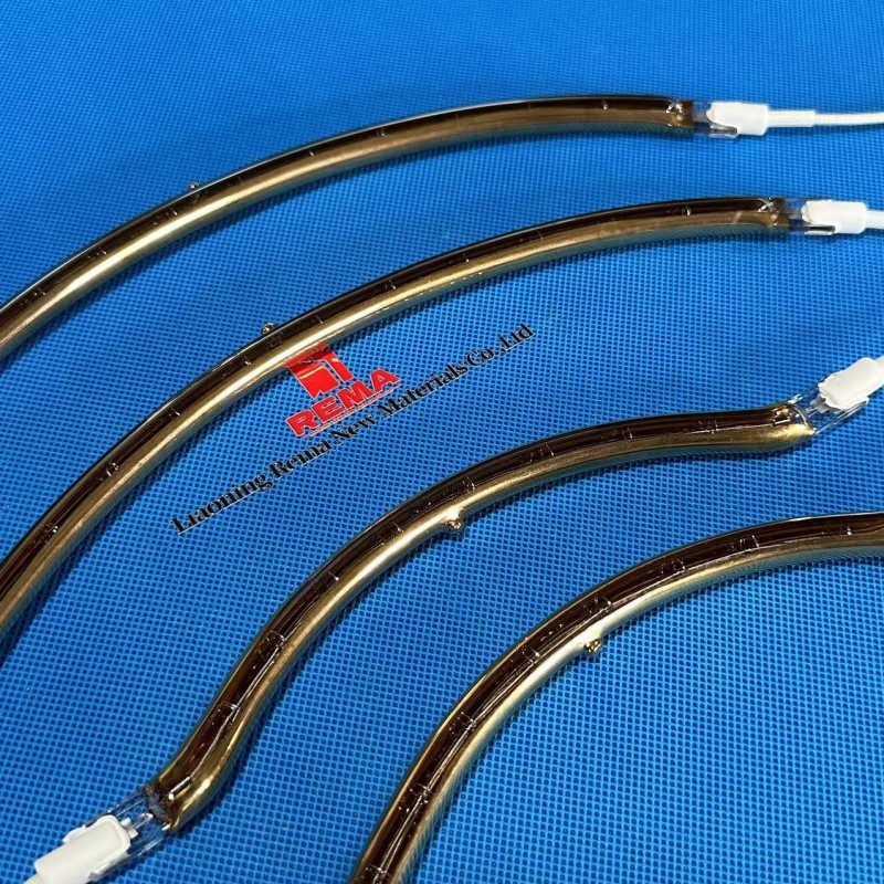 Tubo de calor de quartzo com emissor infravermelho de halogênio para rebarbação de plástico