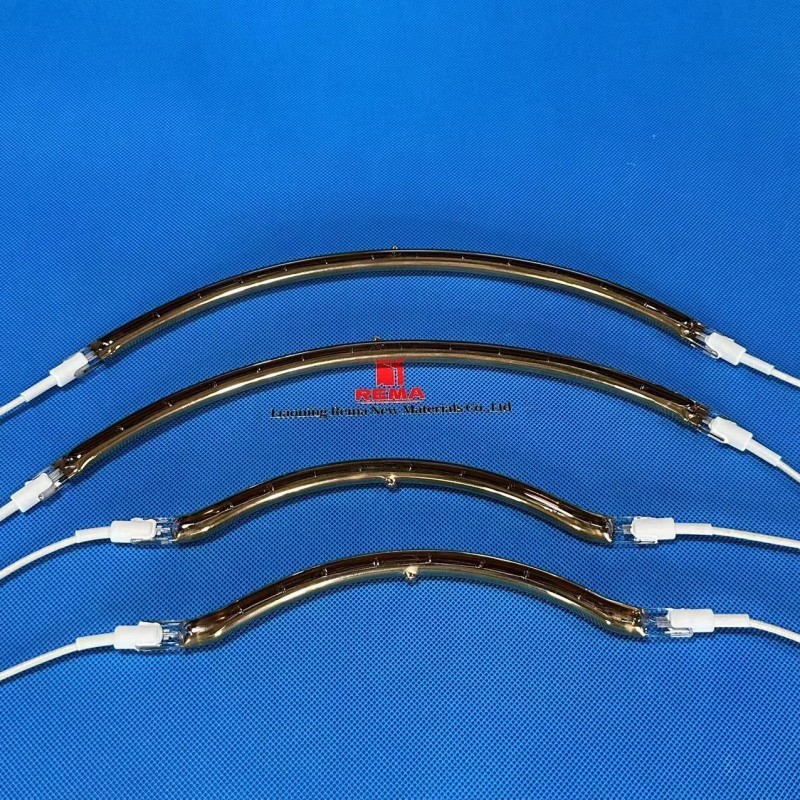 Tubo de calor de quartzo com emissor infravermelho de halogênio para rebarbação de plástico