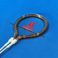 Lâmpada de aquecimento de anel infravermelho de quartzo para formação de vácuo