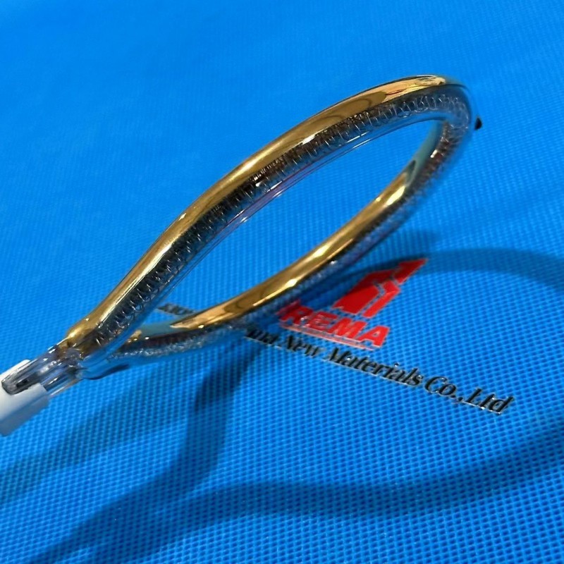 Lâmpada de aquecimento de anel infravermelho de quartzo para formação de vácuo