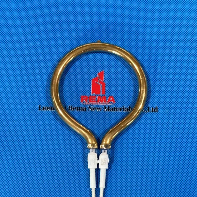 Lâmpada de aquecimento de anel infravermelho de quartzo para formação de vácuo