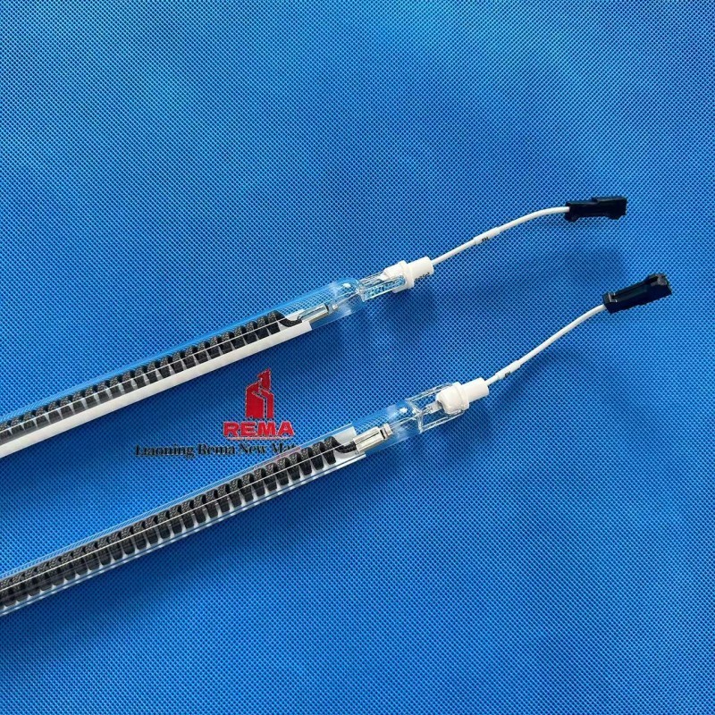 380v 3500w Half White Carbon Filament Quartz IR Heater Lamp