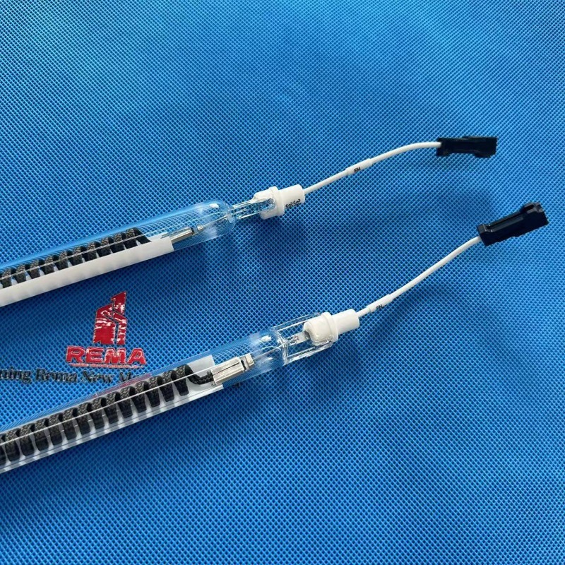 380v 3500w Half White Carbon Filament Quartz IR Heater Lamp