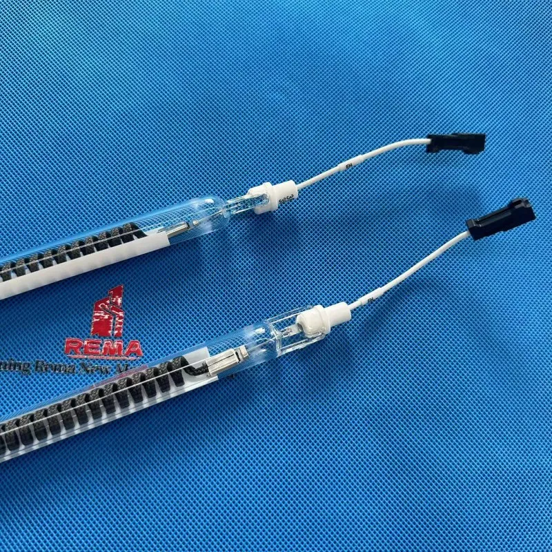 Lámpara calefactora infrarroja de cuarzo con filamento de carbono blanco de 380 V y 3500 W