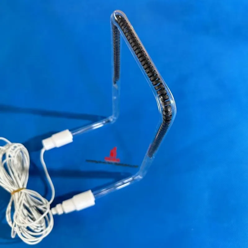 Lámpara de fibra de carbono infrarroja de 220 V y 1200 W, calentador eléctrico de cuarzo