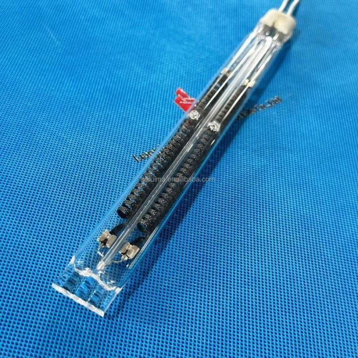 220V 1000W Twin Tube Carbon Fiber Halogen Quartz Lamp