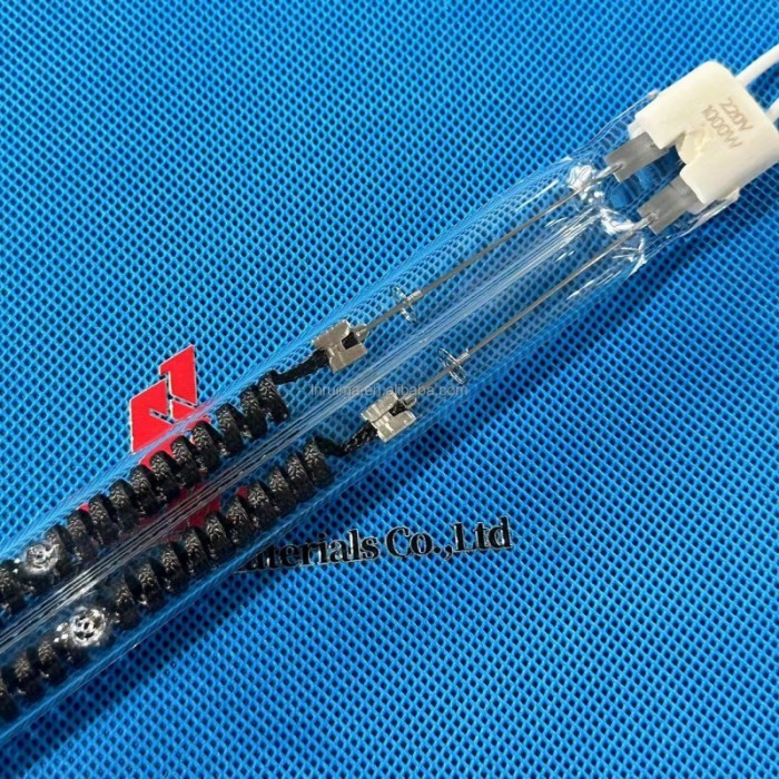 220V 1000W Twin Tube Carbon Fiber Halogen Quartz Lamp