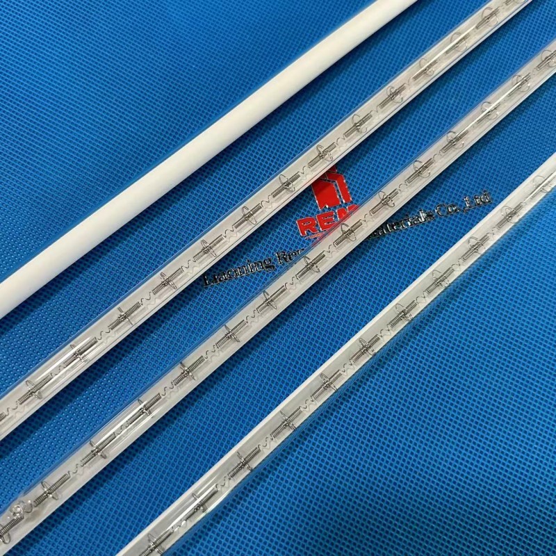 Lámpara de calefacción por infrarrojos con revestimiento blanco medio R7s