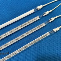 Lámpara de calefacción por infrarrojos con revestimiento blanco medio R7s