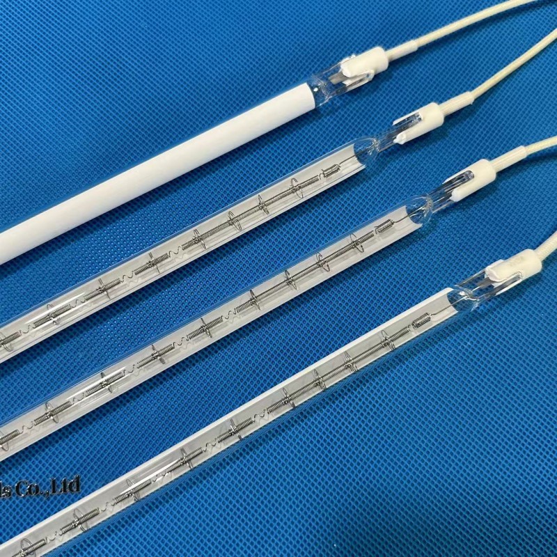 Lámpara de calefacción por infrarrojos con revestimiento blanco medio R7s